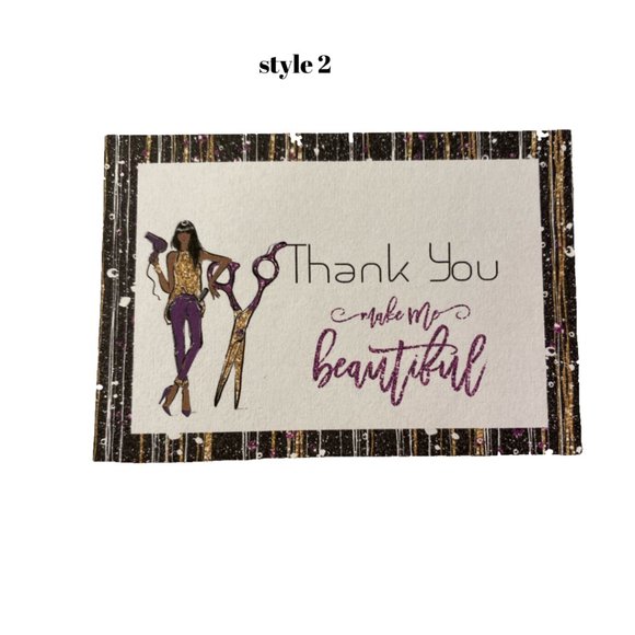 Hair Stylist Business Card, Printed Business Cards - Picture 4 of 9